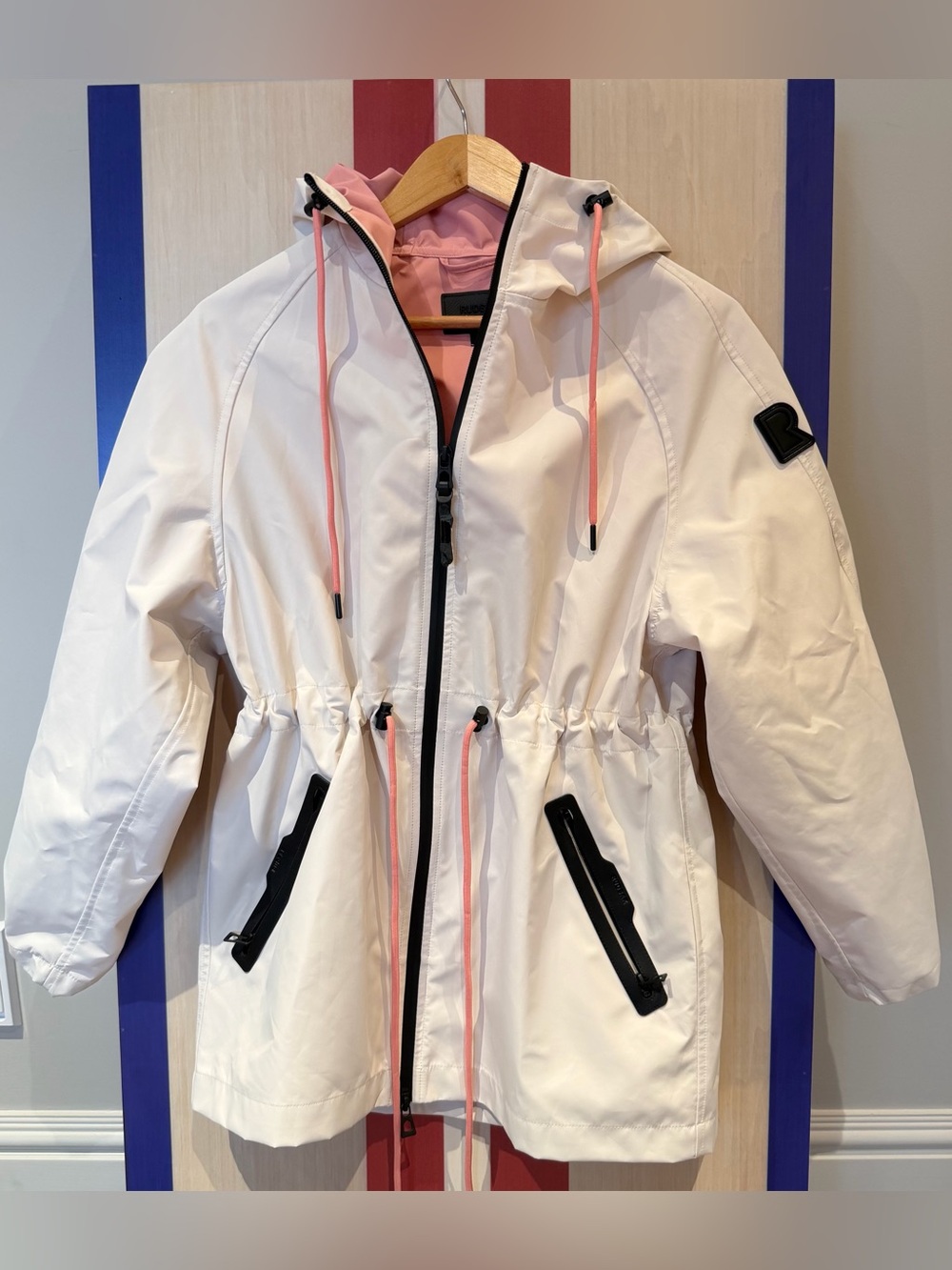 RUDSAK Sophie Hooded Raincoat Vanilla Pink Size S